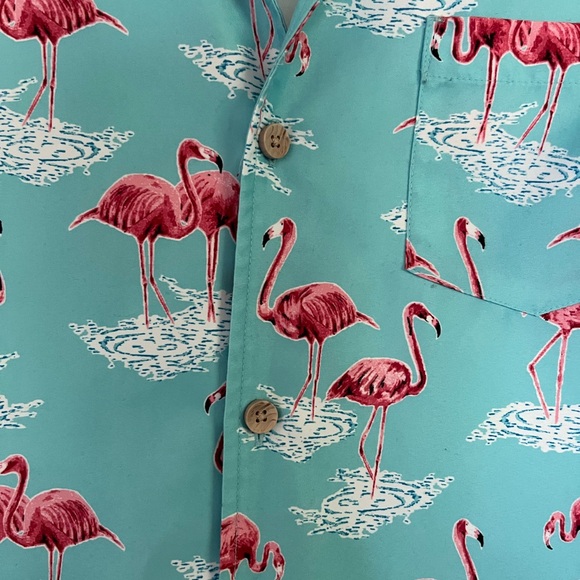 Caribbean Swimwear Flamingo Hawaiian Shirt - Picture 3 of 6